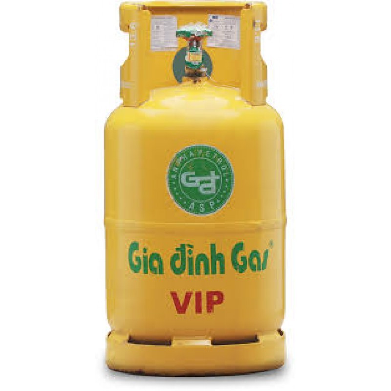 Bình gas gia đình màu vàng